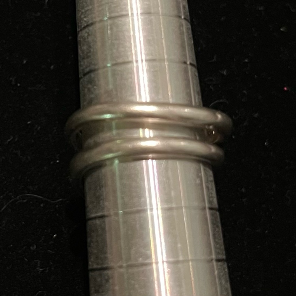 Vintage Infinity & Spiral Ring Sterling lot - Picture 8 of 11